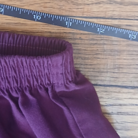 Scrubzone by Landau - Women's Burgundy/Wine Stretch Uniform Small Scrub Pants - Picture 5 of 8